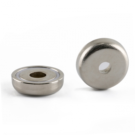 Neodymium Pot Magnet - Straight Hole