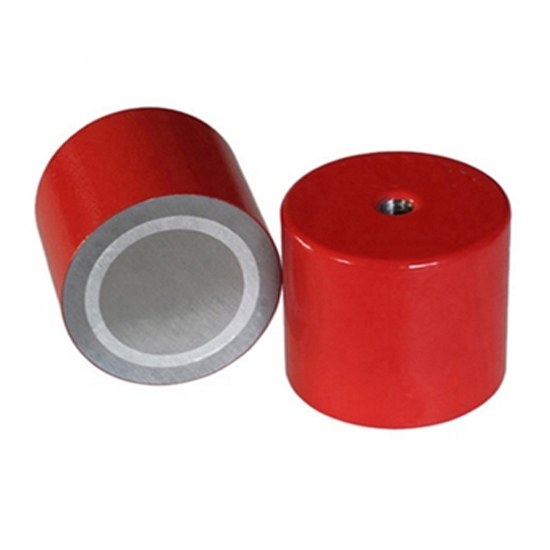 Red Painted Alnico Deep Pot Magnet