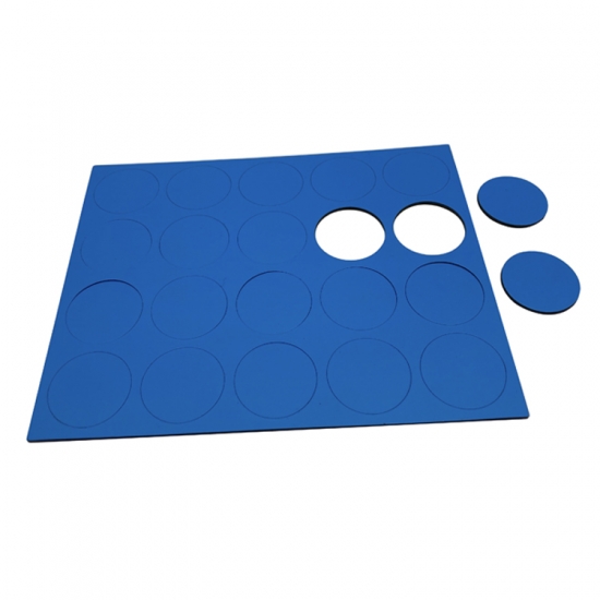 Dei Cut Flexible Rubber Magnet With PVC Surface Magnetic Symbols